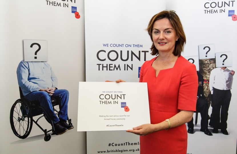 Lucy Allan supporting the British Legion 