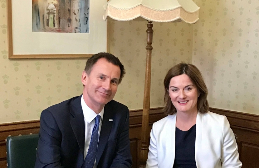 Jeremy Hunt and Lucy Allan 