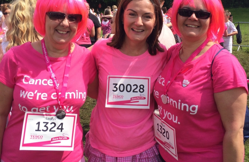 Lucy Allan at race for life 