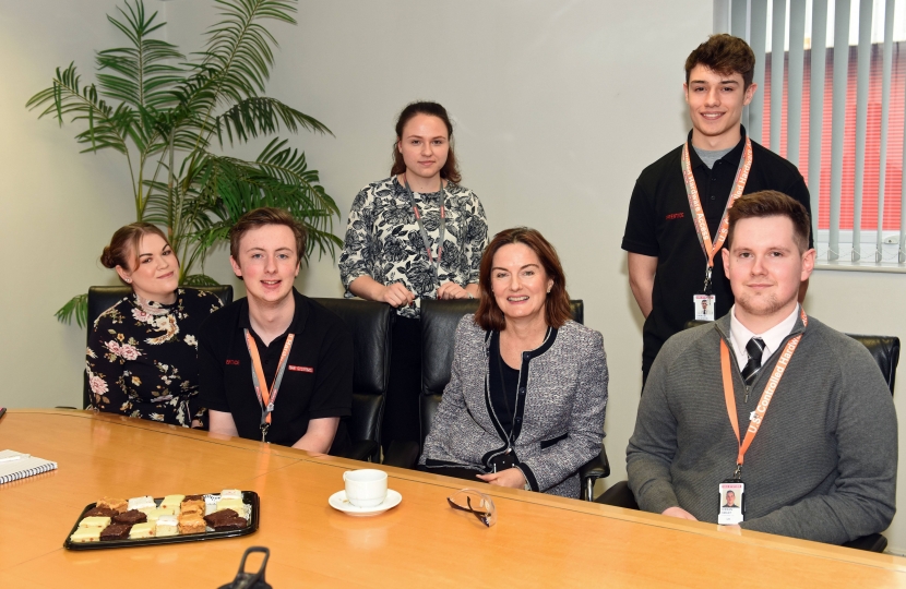 Lucy Allan with BAE Apprentices