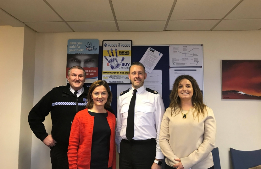 Lucy Allan MP with West Mercia Police 