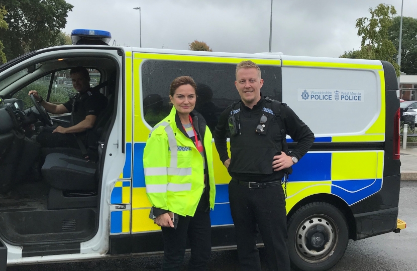 Lucy Allan with West Mercia Police 