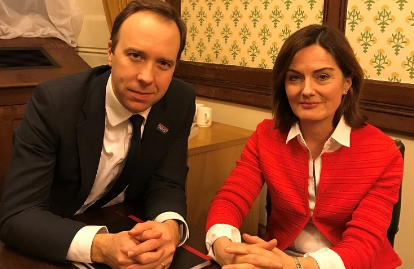 Lucy Allan MP with Matthew Hancock