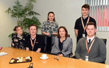 Lucy Allan with BAE Apprentices