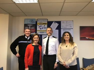 Lucy Allan MP with West Mercia Police 
